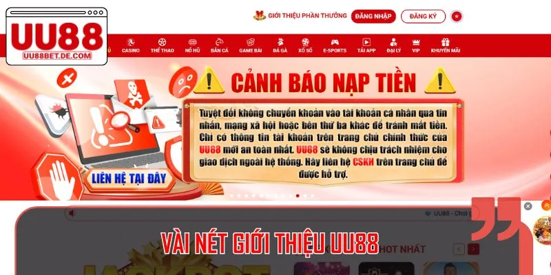 Một số thông tin giới thiệu UU88 cho người mới tìm hiểu